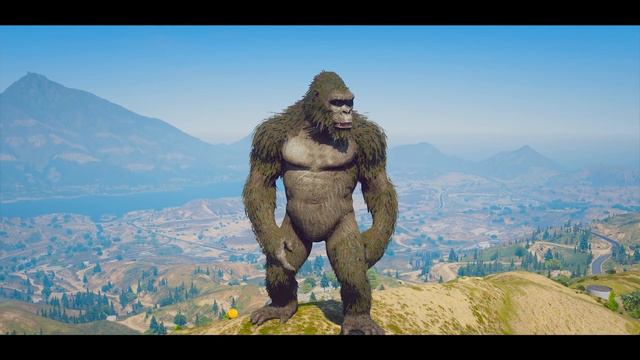 King Ghidorah Vs Godzilla, Kong Battle ( GTA V Mods ) смотреть онлайн