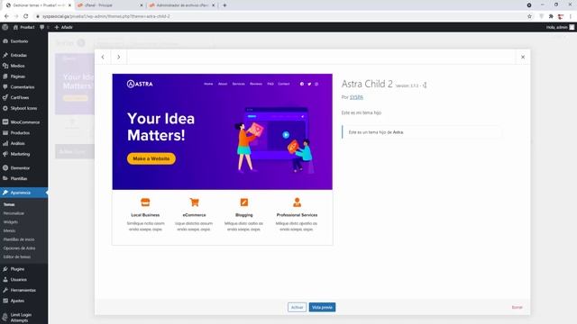?️ Tema hijo (child theme), con y sin plugins, actualizar sin perder datos, wordpress 110 español смотреть онлайн