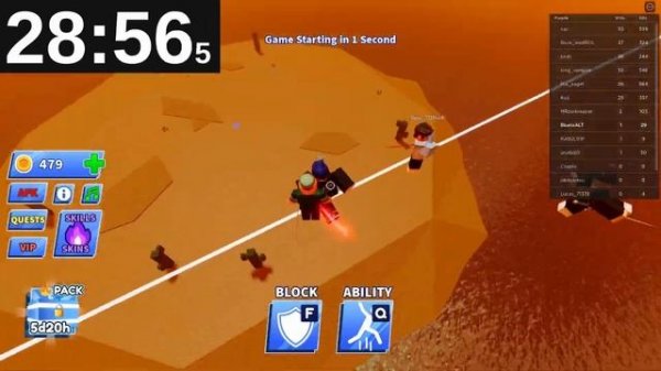 How Many KILLS Can I Get In 1 HOUR? | Blade Ball - Roblox! (Codes)