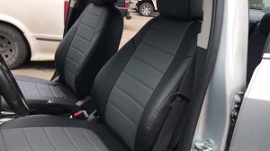 Чехлы на Шевроле Авео Т300 из Экокожи . Установка авточехлов со снятием сидений в Москве.