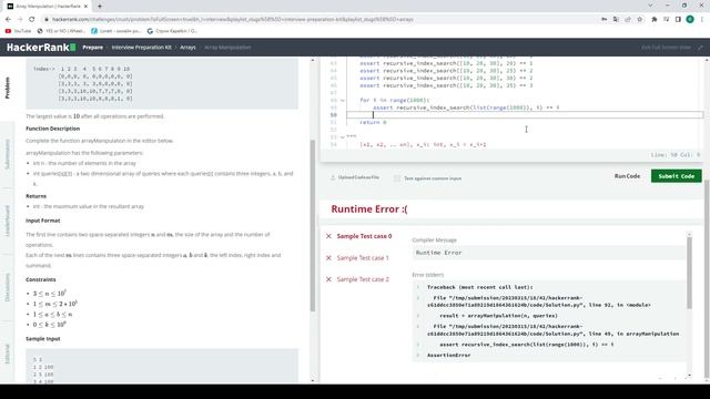 Hackerrank - Interview Preparation Kit - Arrays - 5 - #4 смотреть онлайн