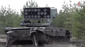 Боевая работа ТОС-1А «Солнцепек» ЦВО