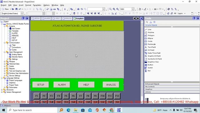 WinCC Flexible Siemens Hmi Design #Template Make #Screen Navigation Make #Hmi Device Setting смотреть онлайн