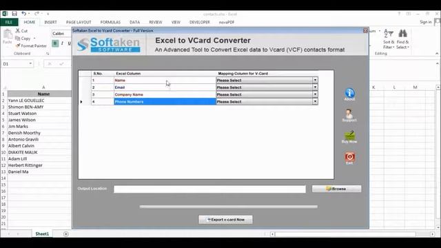 How to Convert Excel to vCard (VCF): FileFixUtility смотреть онлайн