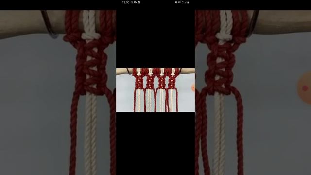 рисунок :цепочка из квадратных узлов. чередование в шахматном порядке. смотреть онлайн