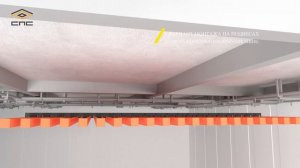 Монтаж кубообразного потолка от компании СПС