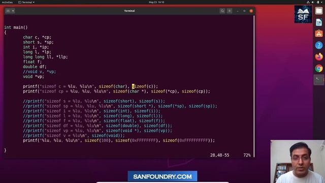 C Data Types - Memory Allocation (+7 Code Snippets with Solution) | Sanfoundry смотреть онлайн