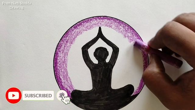World Yoga Day Poster Drawing Easy || How to Draw International Yoga Day Poster Easy step by step смотреть онлайн