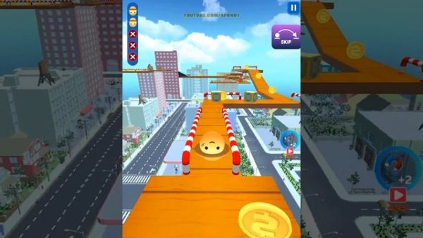 Sky Rolling Balls - SpeedRun Gameplay Level 551-600