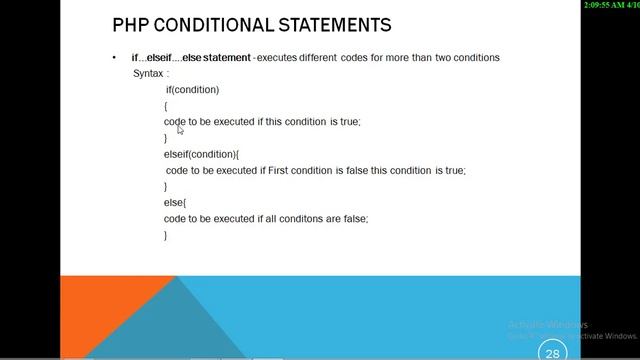 Data Types ,Loop , Conditional Statement in PHP смотреть онлайн