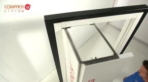 Установка системы книжка Compack TWICE 180° и 90° открывания