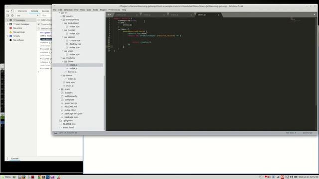 GoLang,VueJS - WebApp series [013] - Client Side Data Request Setup w/ Authentication - Vuex Setup смотреть онлайн