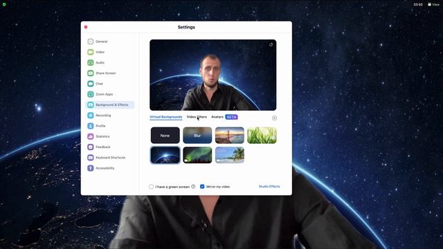 Как сделать размытый фон в Zoom смотреть онлайн