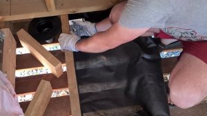 Сливной трап в деревянном полу. Полы в каркасной бане. БАНЯ 25м2. #20