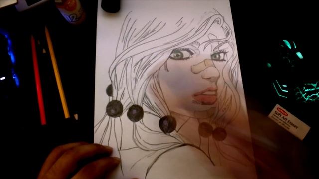 JOJO PT8 Yasuho Hirose Pencil Sketch Final Touches смотреть онлайн