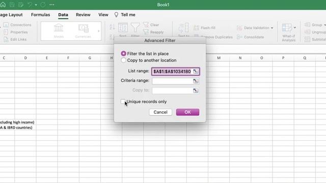 Filter for Unique Values in Excel Mac смотреть онлайн