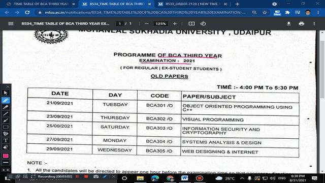 MLSU EXAM 2021 TIME TABLE ! MLSU NEW EXAM DATE ! MLSU POSTPONED EXAM смотреть онлайн
