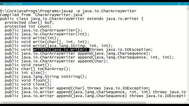 191. CharArrayWriter Class in Character IO Streams || Input Streams || Output Streams ||Java Stream смотреть онлайн