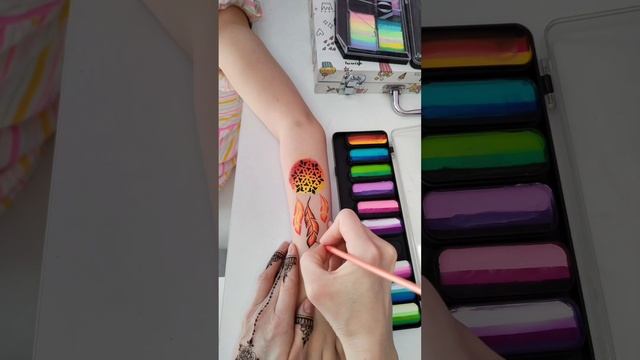 Аквагрим на руке «ловец снов» от Рукавишниковой Елены #facepainting #аквагрим #faceart #beautybar