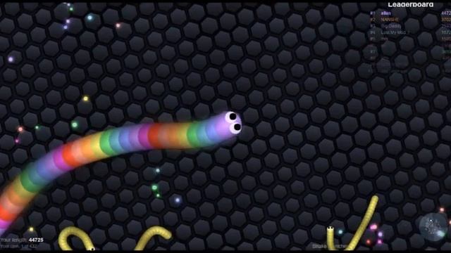 SLITHER.IO WORLD RECORD RAINBOW SNAKE смотреть онлайн