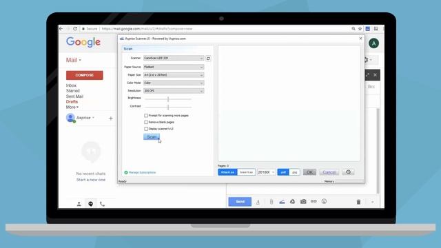 Asprise Web Scan: scan docs from scanners in Gmail, Dropbox, QBO, Salesforce, Sharepoint and more. смотреть онлайн