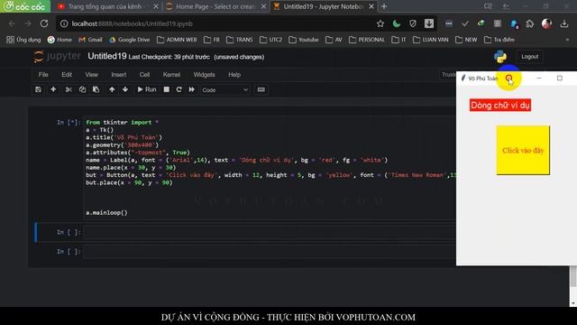 BÀI 003. PYTHON TKINTER - TẠO BUTTON VỚI TKINTER смотреть онлайн