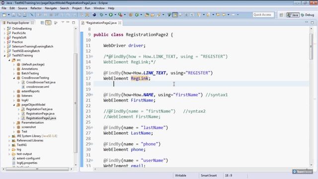 Page Object Model & Log4J смотреть онлайн