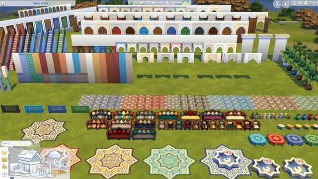 EVERY OBJECT & SWATCH in the New Courtyard Oasis Kit Pack! | Sims 4 Pack Review смотреть онлайн