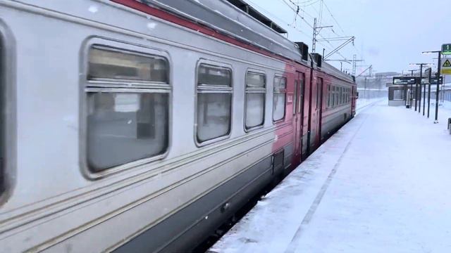 Электропоезд ЭД4М-0308 платформа Савеловская МЦД-4