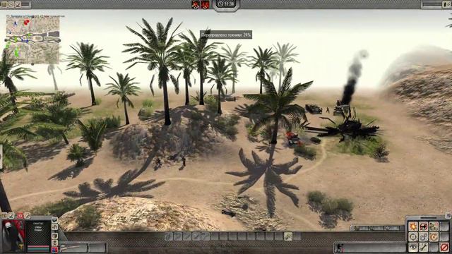 Men of War Assault Squad 2 Земля в Огне Германия По Дороге в Тунис Героическая Сложность [Full HD] смотреть онлайн