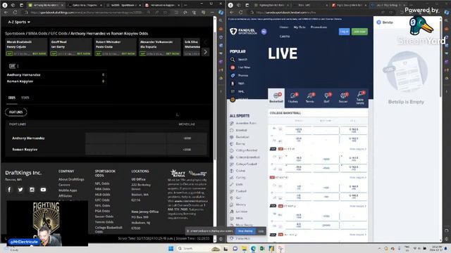 UFC298 Live Betting Stream and Best Bets смотреть онлайн