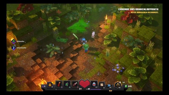 Minecraft Dungeons Jungle Awakens Gameplay Deutsch #01 - Düsterdschungel - German PS4 смотреть онлайн