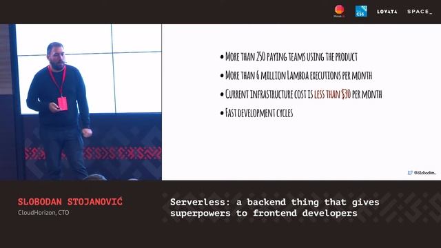 Serverless: a BA thing that gives superpowers to FE devs, Slobodan Stojanović [CSS-Minsk-JS 2019] смотреть онлайн