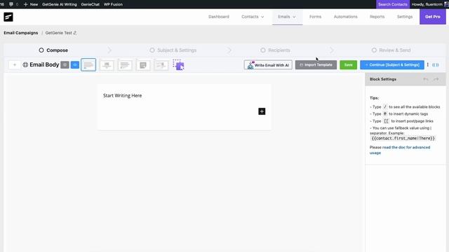 Craft Engaging Emails with AI: FluentCRM & GetGenie Integration смотреть онлайн