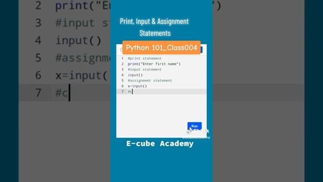 Python tutorial. Python101,Class005. Computer Programming with python Powered by E-cube Academy смотреть онлайн