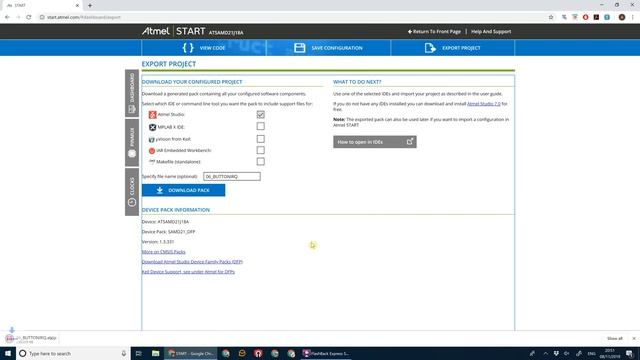IRQ (Interrupt Request Handler) with Buttons on Atmel SAM D21 Xplained Pro Board - Tutorial смотреть онлайн