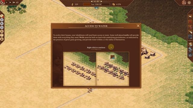Pharaoh game walkthrough. A new era Stage one, Nubt 3500 B. C. смотреть онлайн