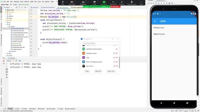 Lecture 13 - Flutter JSON data formart смотреть онлайн