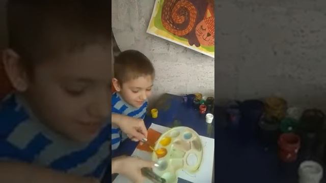 Рисуем с Матвеем Лисёнка - индейца смотреть онлайн