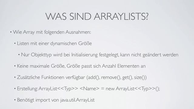 Einführung in Java mit BlueJ - Kapitel 8: Arrays und Listen смотреть онлайн