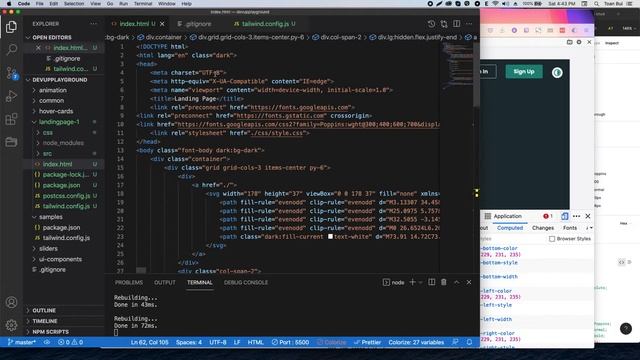 Figma to code: Landing page, Phần 1: Header với responsive menu & dark mode cùng Tailwind CSS смотреть онлайн