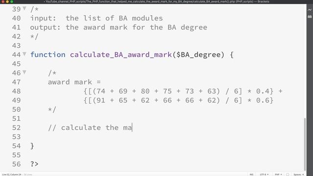 The PHP function that helped me calculate the award mark for my BA degree | Multidimensional arrays смотреть онлайн
