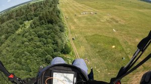 Заход на посадку на параплане парапланеризм  Хорошо ли видно alfapilot на солнце Полёты на параплане