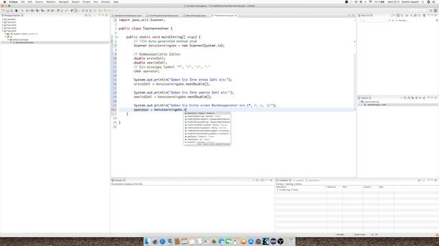 Java für Anfänger - 5 - Einen Taschenrechner bauen смотреть онлайн