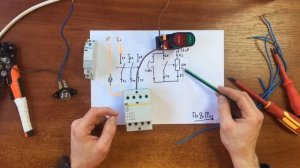 Как подключить контактор , электромагнитный пускатель к кнопкам пуск стоп . Контактор модульный IEK