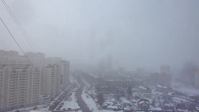снегопад в Подольске смотреть онлайн