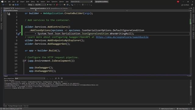Remover Campos Nulos de la Respuesta del Web API - ASP.NET Core 7 смотреть онлайн