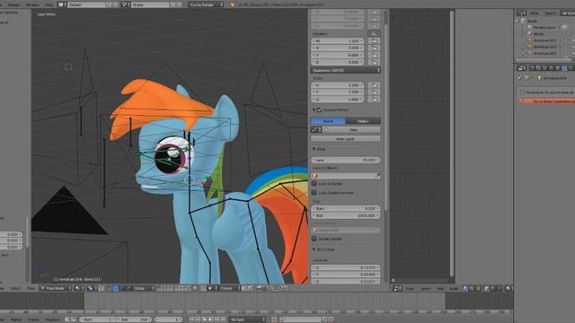 Проблема с ригом Blender 3d смотреть онлайн