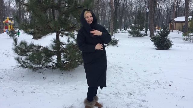 Стильный пуховик oversize смотреть онлайн