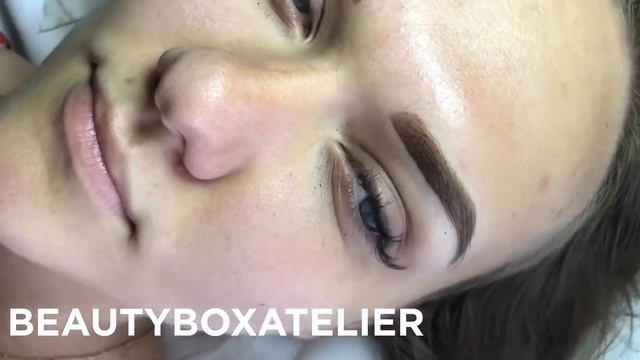 Перманентный макияж бровей в технике "Напыление ". смотреть онлайн